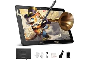 FRUNSI Standalone Drawing Tablet, 10 Inch Drawing Tablet with Screen No Computer Needed, Android 12 Pen Display 4GB/64GB