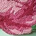 USTIDE Pink Rose Bath Mat Handmade Shower Rug Washable,Non Slip,Durable 31