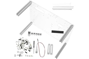 Kisangel Open Air Computer Case with Motherboard Bracket for/uatx Mini Pc DIY Bench Frame Support