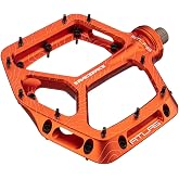 Race Face Pedals Atlas Orange | Race Face Atlas Platform Pedals - Aluminum, Trail/DH, Orange