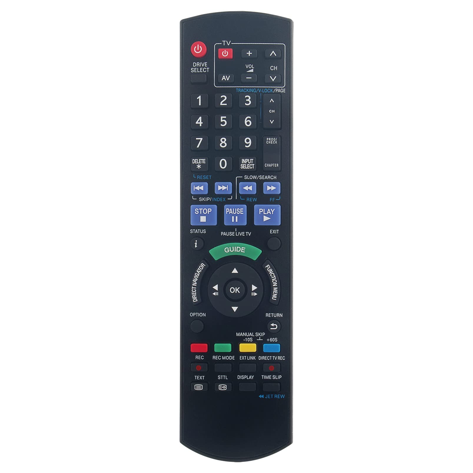 ALLIMITY N2QAYB000469 Remote Control Replace fit for Panasonic DVD TV Recorder DMR-EX99 DMR-EX99VEBK DMREX99VEBK DMREX99