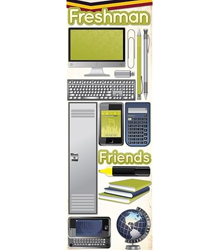 Reminisce Scrapbook Sticker „Making The Grade“ – 3D-Sophomore Sticker, 4,5x7,5 Zoll, Selbstklebend