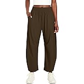 Ugerlov Womens Barrel Ankle Pants Quick Dry Lightweight Hiking Pants Wide Leg High Waisted Baggy Trousers with Pockets