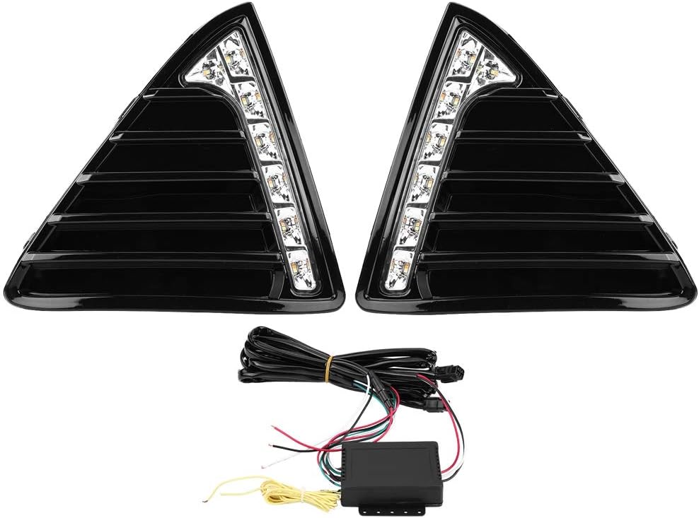 DRL - 1 Pair of Car Daytime Running Light,Turn Signal Dual Model DRL LED Lights for Ford Focus MK3 12-14.