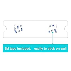 Richboom Acrylic Wall Name Plate Holder, 2x8