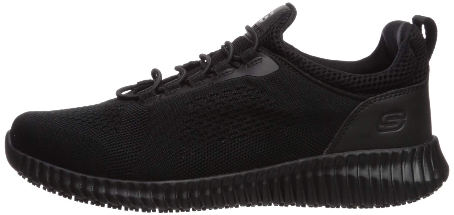 Skechers Men's CESSNOCK Food Service Shoe Black Size 13.0 Q6pa for sale