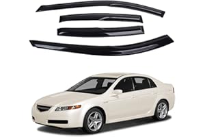 ZZDSNJ Tape-On Window Visors 4-Piece for 04-08 Acura TL Sun Rain Guard Shield Shade Smoke 94057