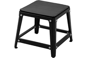 GUDESEN Plyometric Boxes 12/18/24/30 Inch Steel Plyo Box Fitness Exercise Jump Box for Home Gym Plyometric Jumping Exercises/Black Or Red