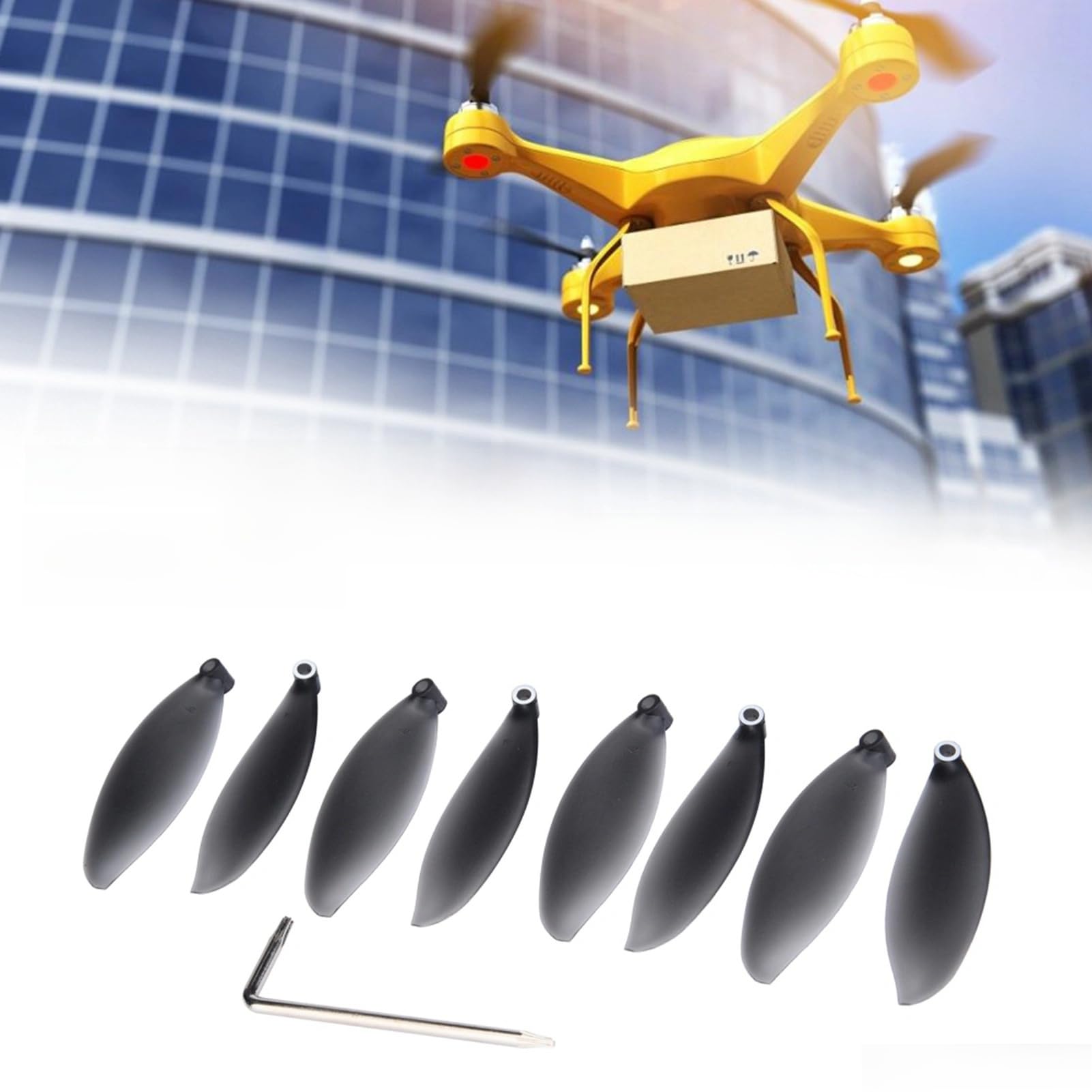 8pcs Drone Propeller Blades Replacement Set for Parrot Anafi Drone - CCW and CW Props, Spare Parts for RC Quadcopter Drone Accessories