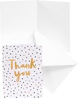 UK Greetings Multipack Thank You Cards with Envelopes Spotty Design 10 Pack view 3
