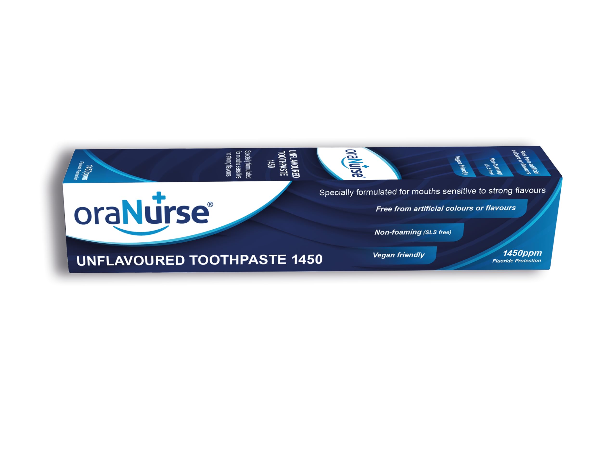Oranurse Unflavoured Toothpaste for Kids and Adults Non Flavoured Toothpaste with 1450ppm Fluoride for Sensitive Mouths | Non Foaming SLS Free Adults and Kids Toothpaste | 50ml