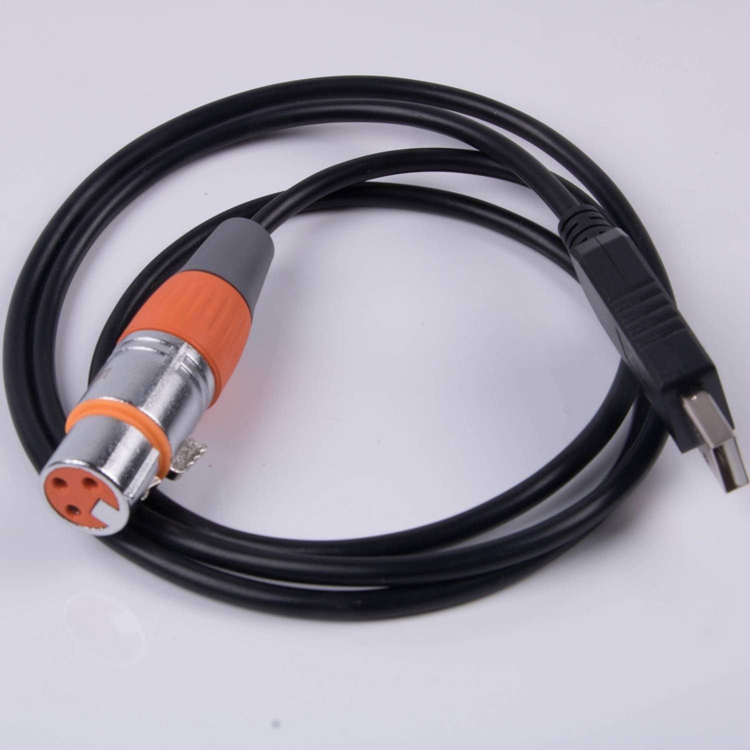 usangreen USB to DMX Control Cable RS485 Serial Converter Adapter FTDI XLR 3Pin Stage Lighting Device Cable (16ft, USB Black shell) - Image 4
