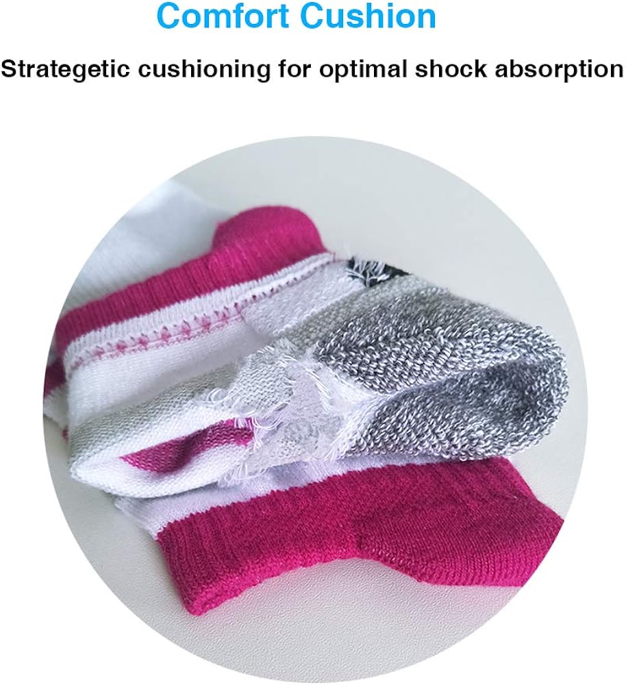 BERING Women's Performance Athletic Running Socks (6 Pack): Clothing