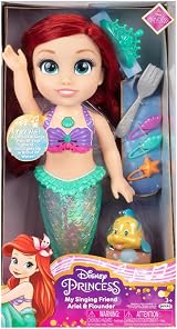 Disney Princess My Singing Friend Ariel & Flounder Doll view 8