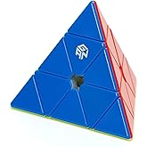 Cuberspeed GAN Pyramid M stickerless Core Positioning Standard Edition Triangle Speed Cube gan Pyramid 36 Magnets