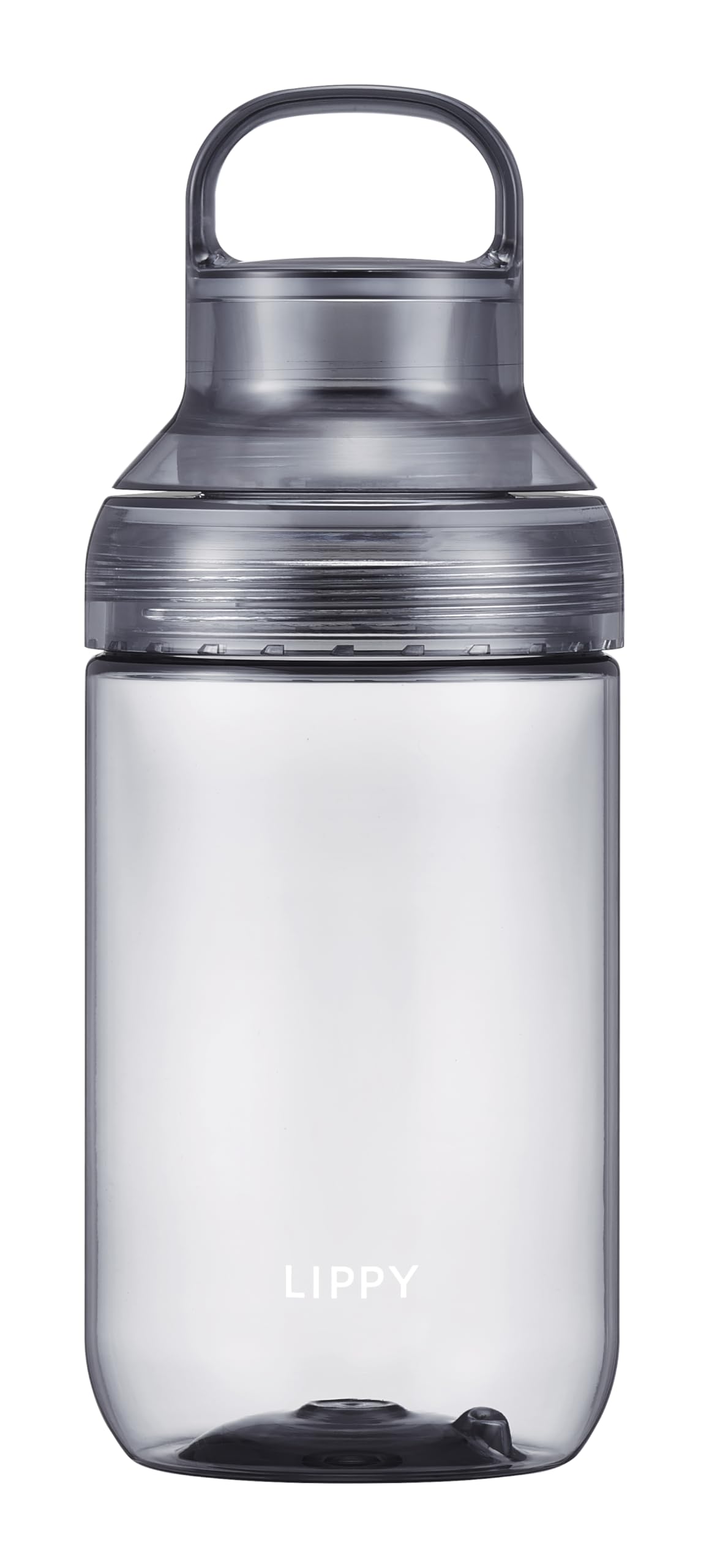 オーエスケー（OSK) ウォーターボトル 700ml クリア グレー 日本製 洗いやすい 持ち手 パッキン 付 軽量 常温 LIPPY BC-700商品画像