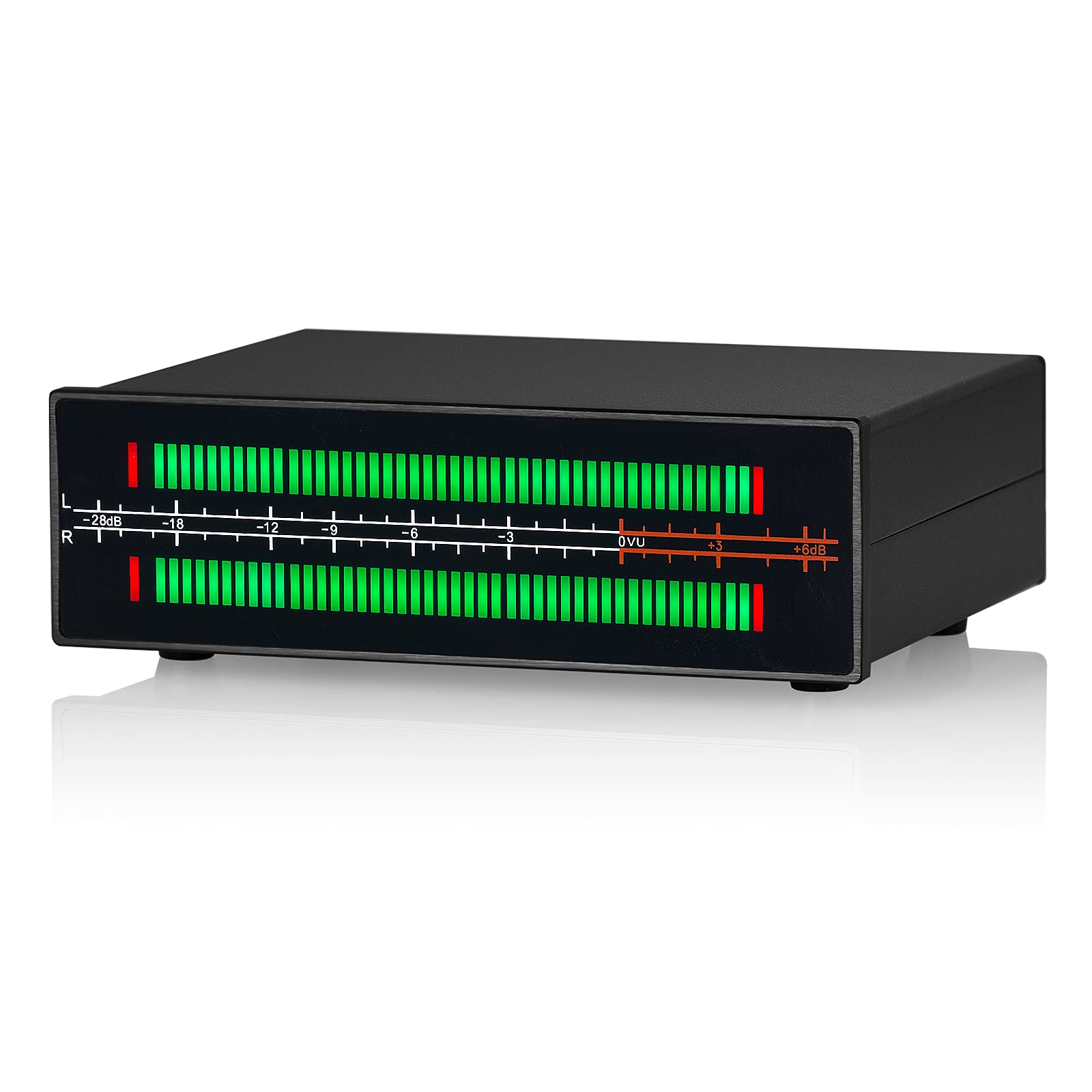 Photo 1 of Douk Audio VU56PRO MIC+LINE Stereo RGB LED Sound Level Meter Audio Splitter Switcher Music Spectrum Visualizer