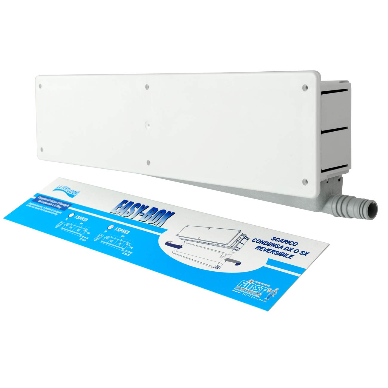 La Ventilazione FSPR65 Easy Box Installation Box with Reversible Condensation Exhaust White