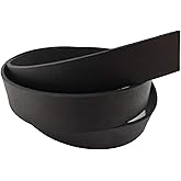 9 oz Genuine Leather Strap Strip Band Natural Belt Blank. 51". (Black, 1 1/2 inch (38mm.))