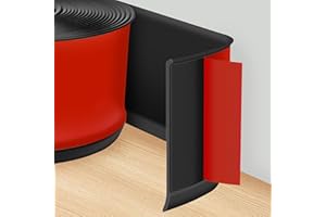 ToLanbbt 26.3 FT Baseboard Trim Molding Wall Base Cove Flexible Vinyl Self-Adhesive Base Trim, 4 in Peel and Stick Avoid Dust