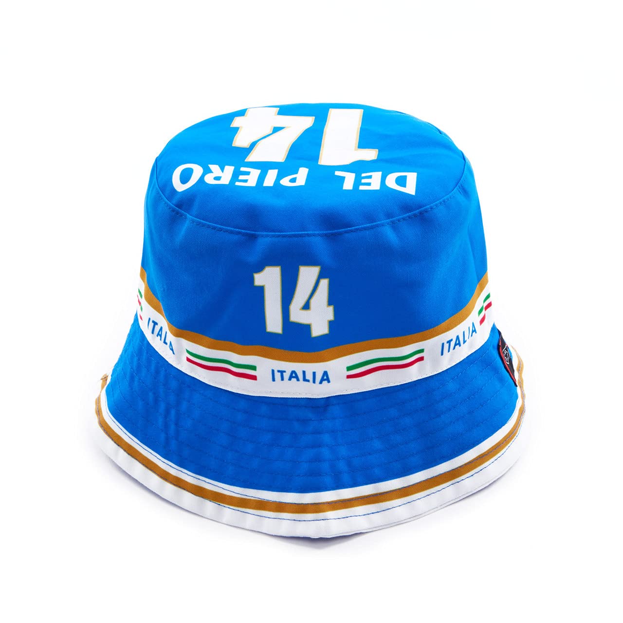 Classic Football Shirts Euro 96' Italy Home Del Piero #14 Bucket Hat Blue