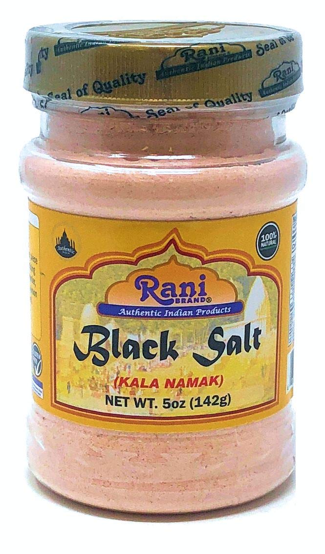 Rani Black Salt (Kala Namak) Powder, Vegan 5oz (142g) Unrefined, Pure and Natural | Gluten Free Ingredients | NON-GMO | Indian Origin : Grocery & Gourmet Food