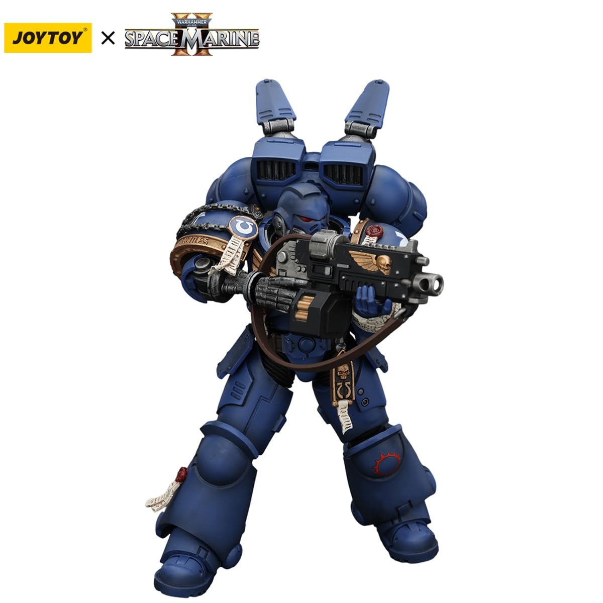 HiPlay JOYTOY Warhammer 40K Space Marines 2 - Uitramarines Brother Chairon JT00072, Game Special Limited Edition, 1/18 Scale Collectible Action Figure