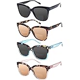 fadbon 4 Pack Bifocal Reading Glasses Outdoor Sunglasses Fashion Bifocal Sun Readers for Women Men UV400 Eyewear