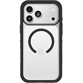 OtterBox iPhone 18/17 Pro Max Defender Series Pro XT Case - Clear/Black | Tough, Rugged &amp; Durable iPhone Case, Snaps on MagSafe, Pressure-Fitted Dual-Layer iPhone Case