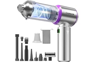 Car Vacuum Cleaner Cordless Powerful, 24000PA Handheld Vacuum Portable, Mini Vacuum with 3 Modes, One-Click Empty, Brushless 