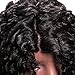 L Part Lace Front Wigs For Black Women Long Curly Heat Resistant Synthetic Hair Replacement Wigs Natural Black 26 Inch