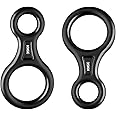 Azarxis 35 kN 50 kN Climbing Rescue Figure 8 Descender Large Bent-Ear Rigging Plate Heavy Duty & High Strength Rappel Device Equipment for Rappelling Belaying Tree Climbing Aerial Silks Rigging