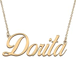 HUAN XUN Customized Custom Simple Any Name Necklace