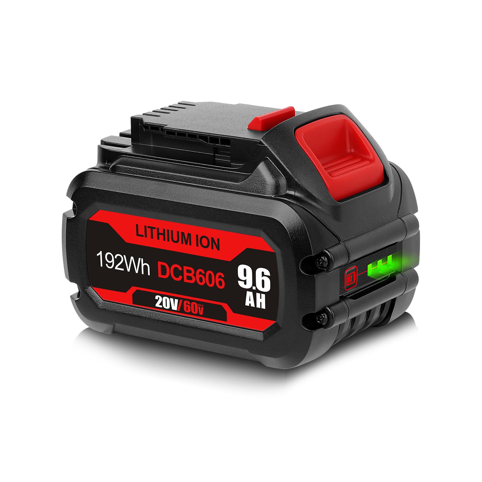 Photo 1 of CaliHutt ?Upgraded? 20V/60V MAX 9600mAh Replacement Battery for Dewalt 60V Battery Flex Volt MAX DCB606 DCB612 DCB606-2 DCB609-2 DCB204 DCB206 Cordless Power Tools Lithium-ion Batteries