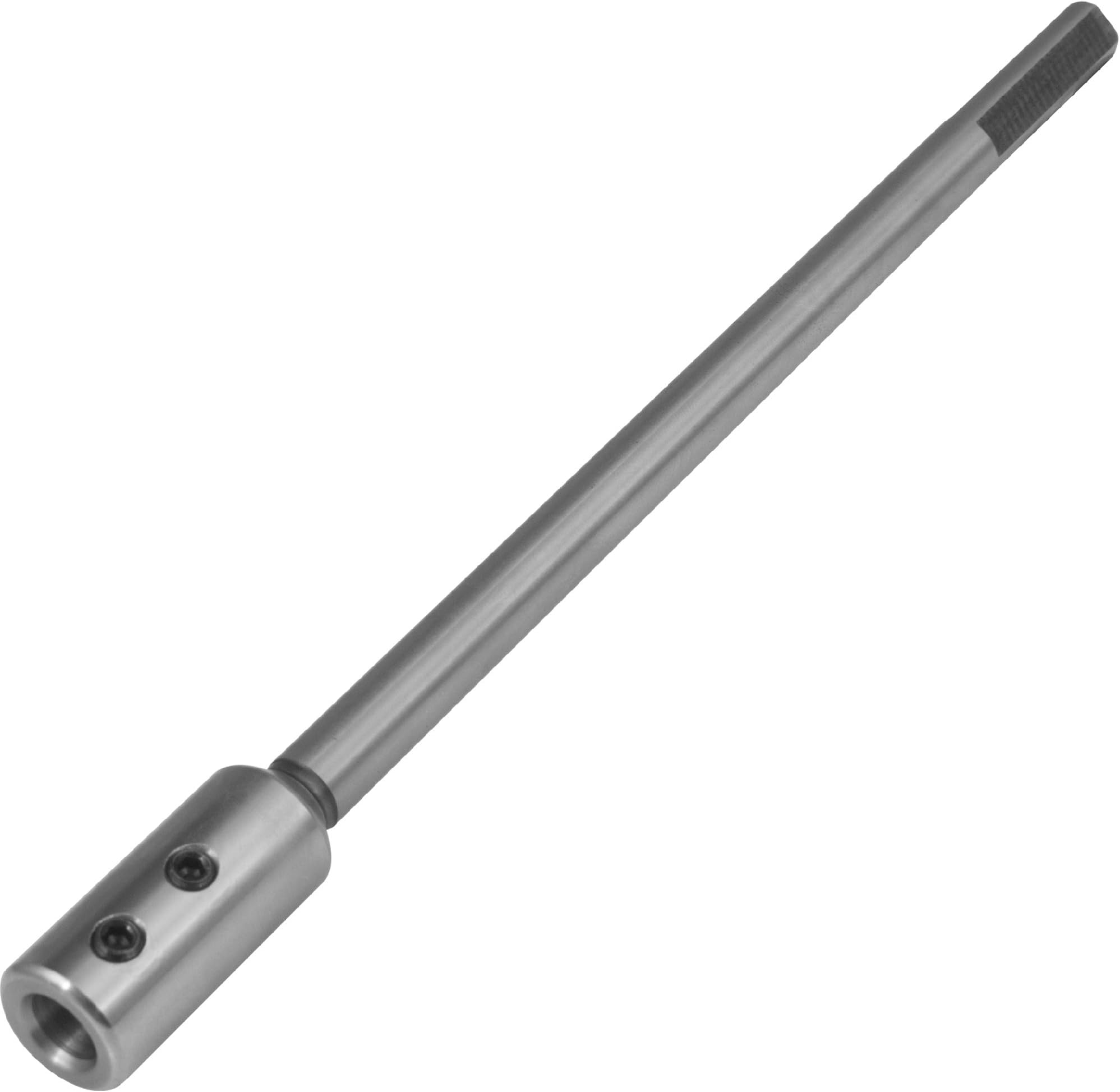 Fulton10 inch Long Forstner Bit Extension for Adding Over 8" of Drilling Depth to Your Forstner Bit Ideal for Wood Turners Furniture Carpentry and Construction (3/8 inch Collet)
