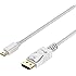 Mini DP to DP Cable, Rankie 6FT Gold Plated Mini DisplayPort to DisplayPort Cable 4K Resolution Ready (White) - R1105B
