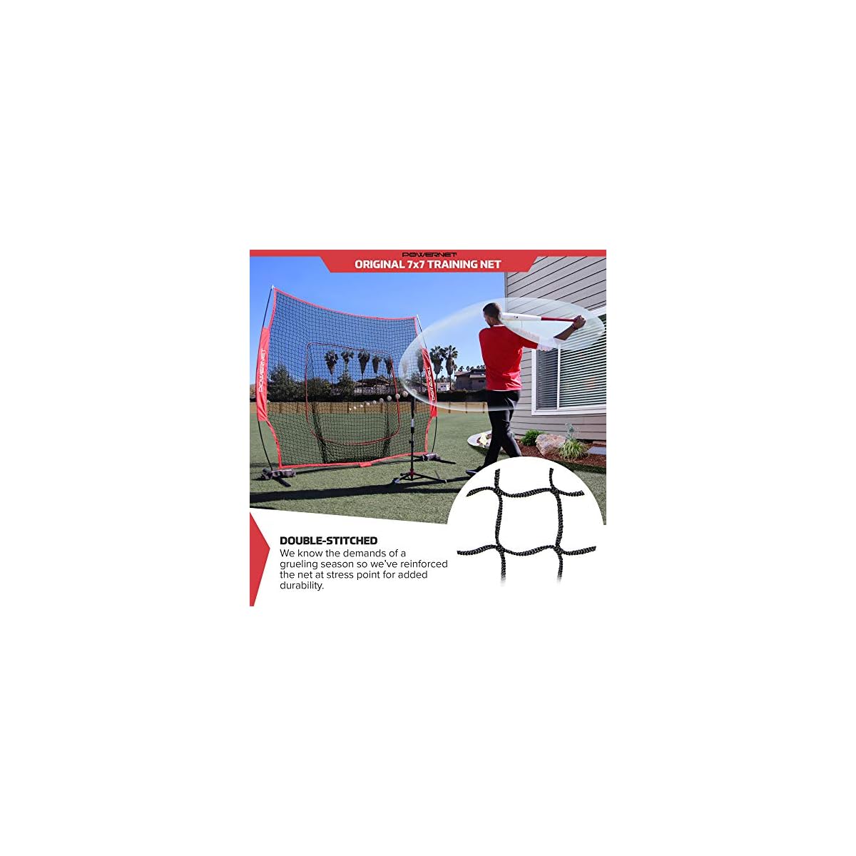 Baseball Softball Practice Net for Hitting and Throwing with
