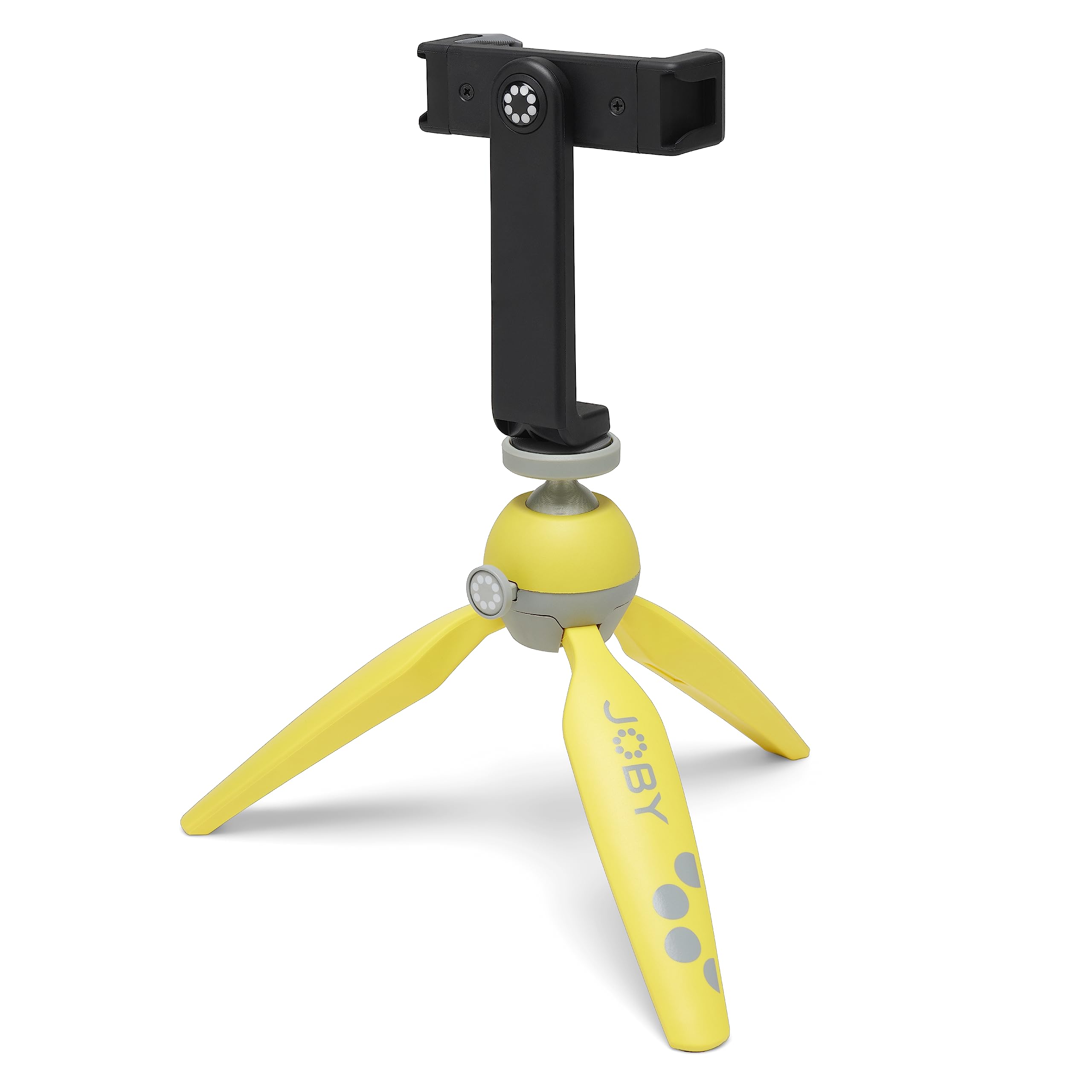 Joby HandyPod 2 Kit, Table Top Tripod with GripTight 360 Phone Mount and Pin Joint Mount, Phone Tripod for Smartphones, Action Cam and Mirrorless Cameras or Devices up to 1.0Kg (2.2lbs), Yellow