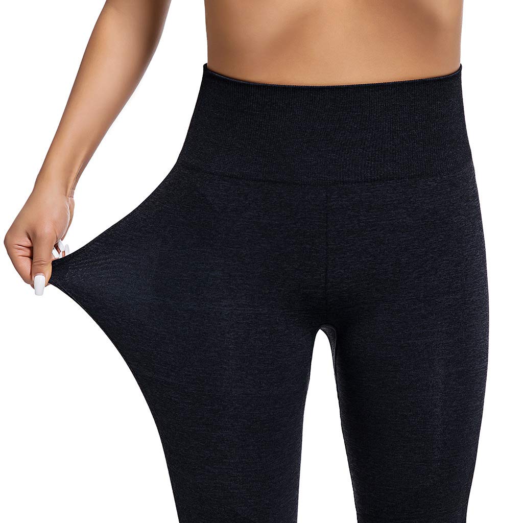 BycRad Womens Flex Ombre Slimming Leggings Yoga Pants Compression Tights Black S