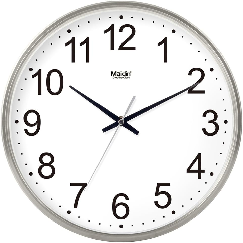 Fashion clock/Living room Office simple silent clock/Creative quartz clock-E 14inch