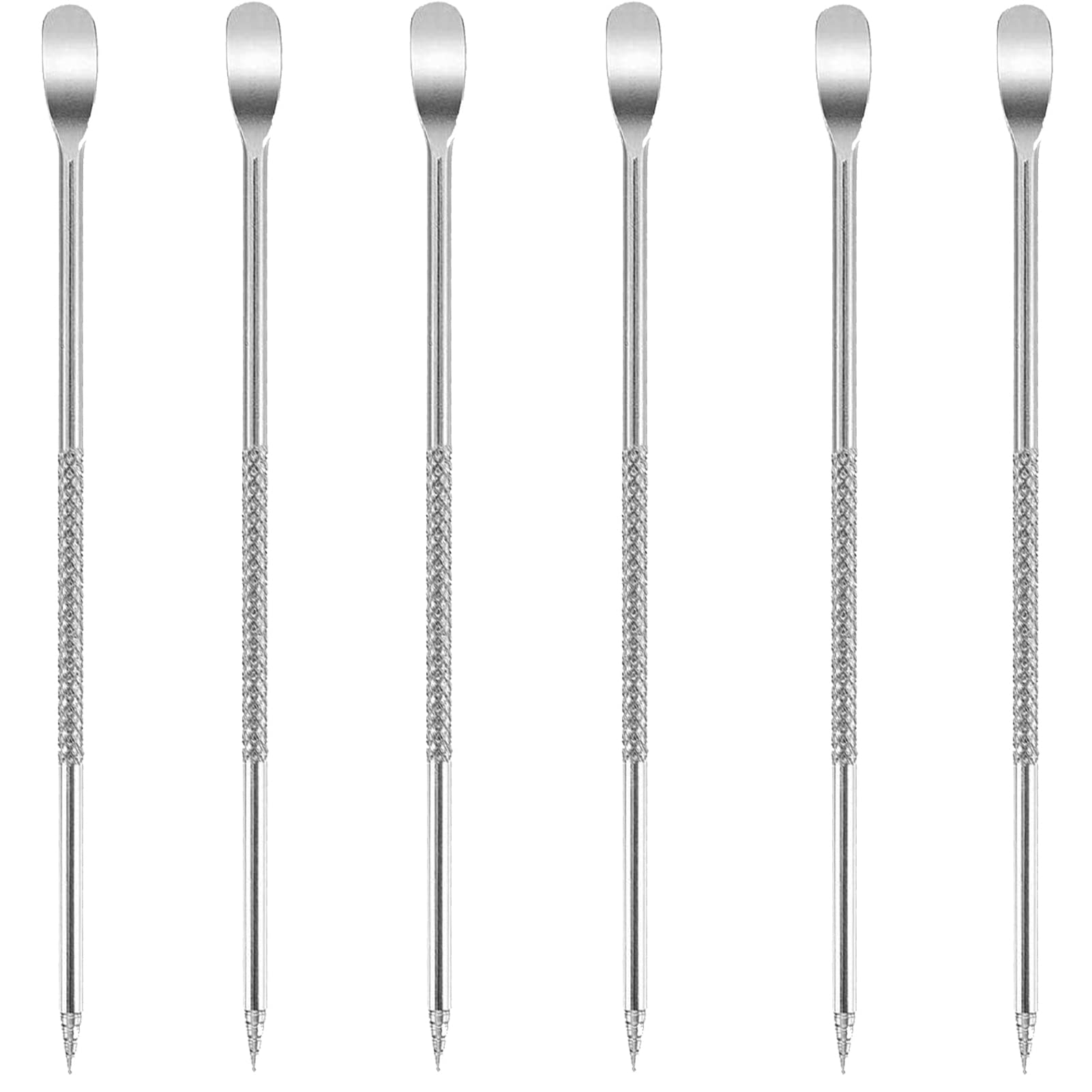 Stainless-steel Coffee Latte Art Pen - Spice Pen Cappuccino Espresso Machine Accessory Fancy Stitch Barista Tool, 6 Piece