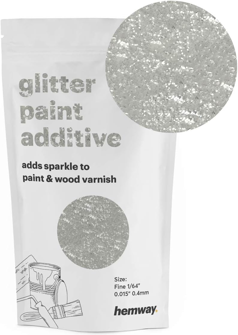 Hemway Glitter Paint Additive FINE 1/64" 0.4mm Emulsion Water Based