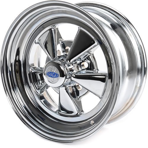 Cragar CRR-61715: Wheel, Super Sport, Steel, Chrome, 15 in. x 7 in., 5 x 4.5/4.75/5 in. Bolt Circle, 4.125 in. Backspace, Each