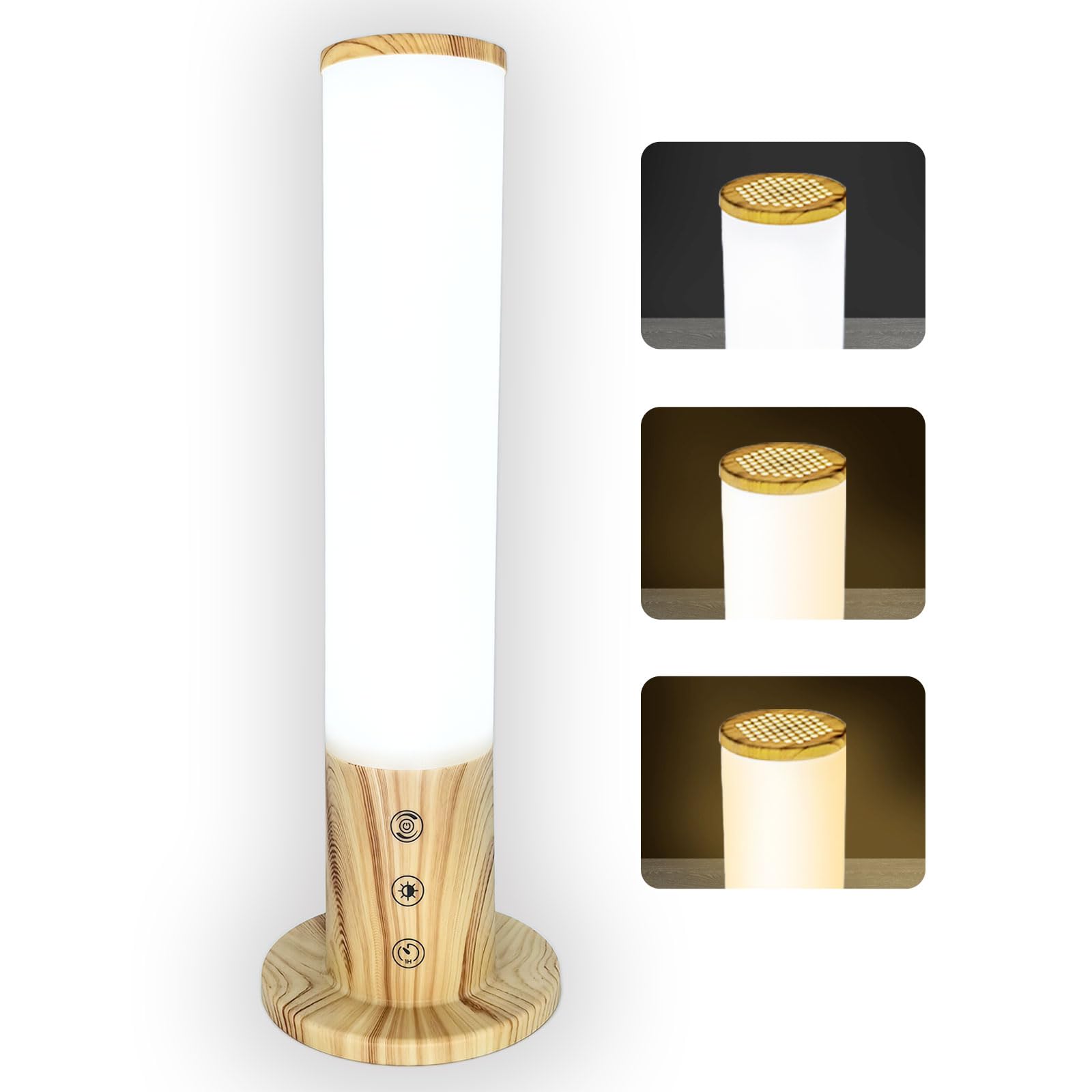 Photo 1 of VUSIHOO Light Therapy Lamp 10,000 Lux Happy Sunlight Lamps UV-Free with 3 Color Temperatures, Adjustable Brightness,Timer & Memory Function, Sun Lamp, Full Spectrum Light for Home, Office