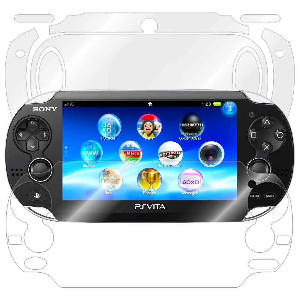 ArmorSuit MilitaryShield - Sony PlayStation Vita Screen Protector + Full Body Skin Protector / Front + Back Anti-Bubble Ultra HD - Extreme Clarity & Touch Responsive Shield with Lifetime Free Replacements