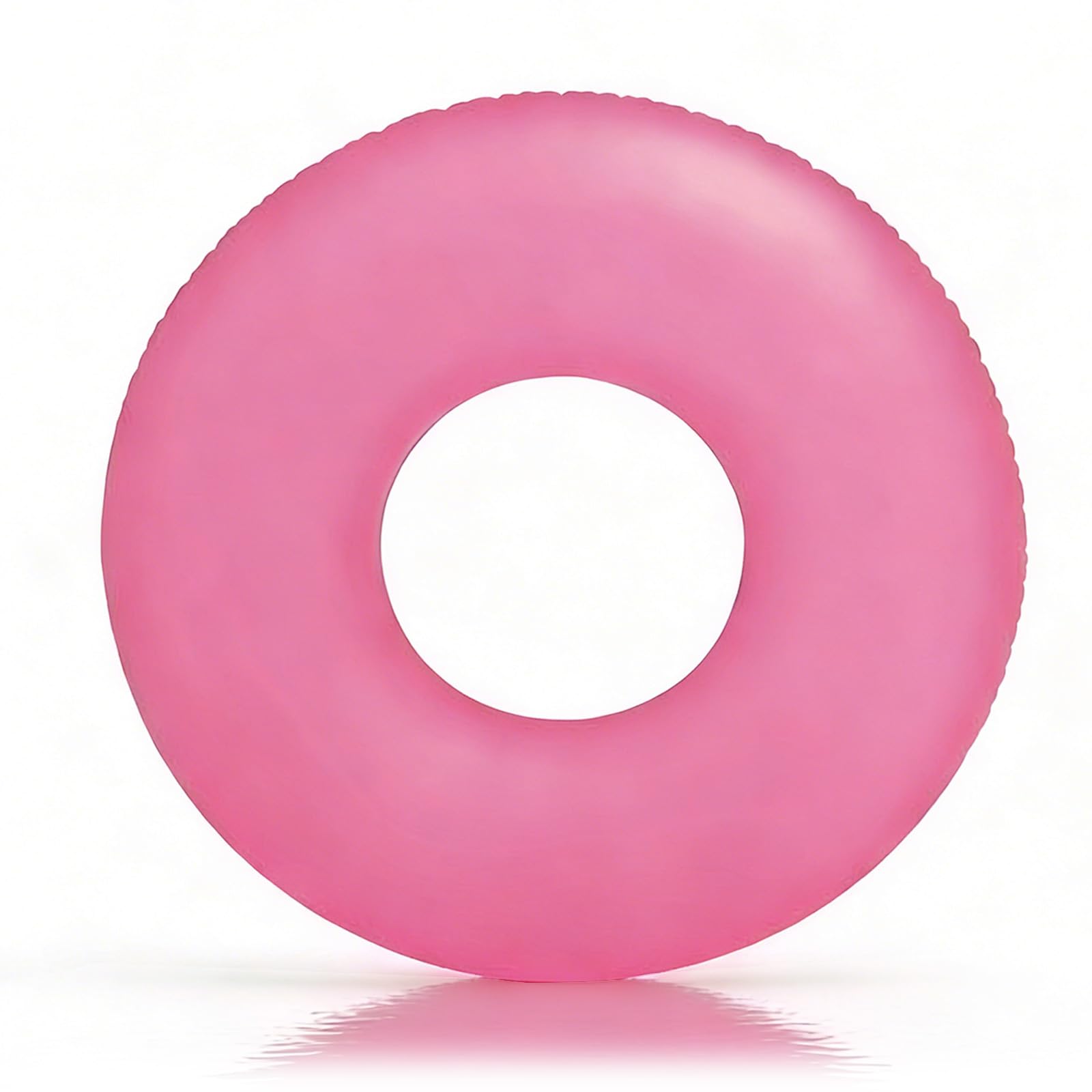 Inflatable Swimming Ring for Kids, Fluorescence Pink Rubber Ring for Pools, Inflatable Pool Floats Water floats for Girls Summer Beach Swimming Pools Water Party