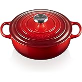 Le Creuset Enameled Cast Iron Signature Sauteuse Oven, 3.5 qt., Cerise