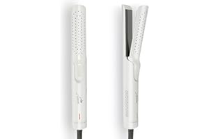 Asani 360° Airflow Styler - 2-in-1 Professional Curling Wand & Hair Straightener - Flat Iron Curler with Cooling Fan, Air Ven