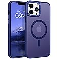 BENTOBEN for iPhone 13 Pro Max Case,[Compatible with MagSafe] iPhone 13 Pro Max Magnetic Phone Case Translucent Matte Shockproof Women Men Protective Cover Case for iPhone 13 Pro Max 6.7",Bright Blue