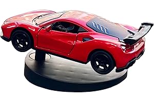 YIMIBLOSS Car Dashboard Decorations – Drift & Turn Mini Car Model Ornament – Dynamic Interactive Automobile Decor for Enthusiasts Vehicle Interior Dashboard Drifting Decorations Accessories Gifts(Red)